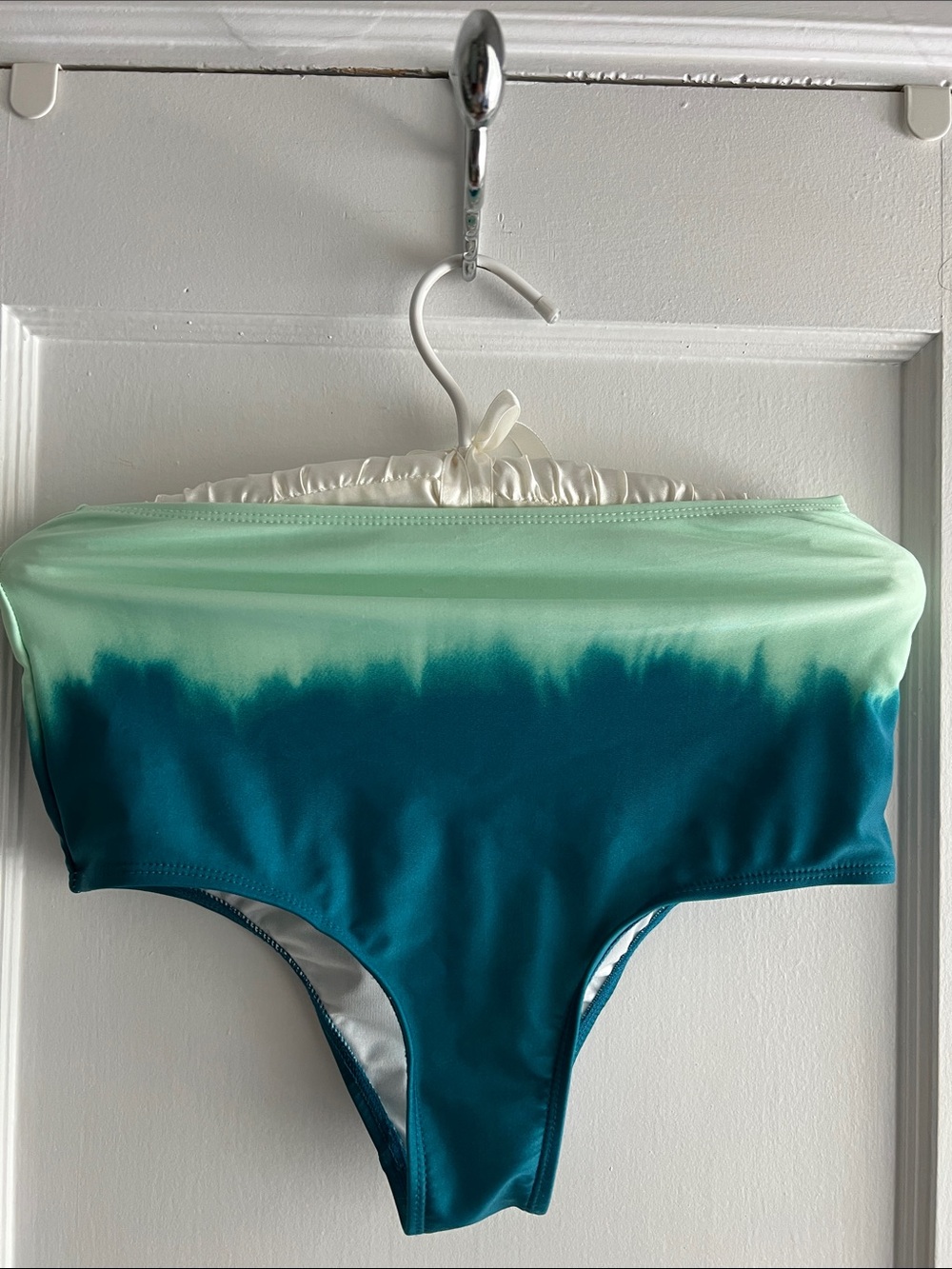 Old Navy Ombre Mint to Teal High-Waist Bikini Bottom